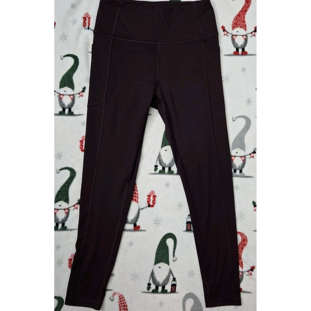 Victoria Secret Active Workout Wear Burgundy Leggings Size Small